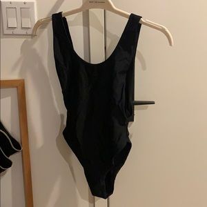Aerie one piece black swim suit